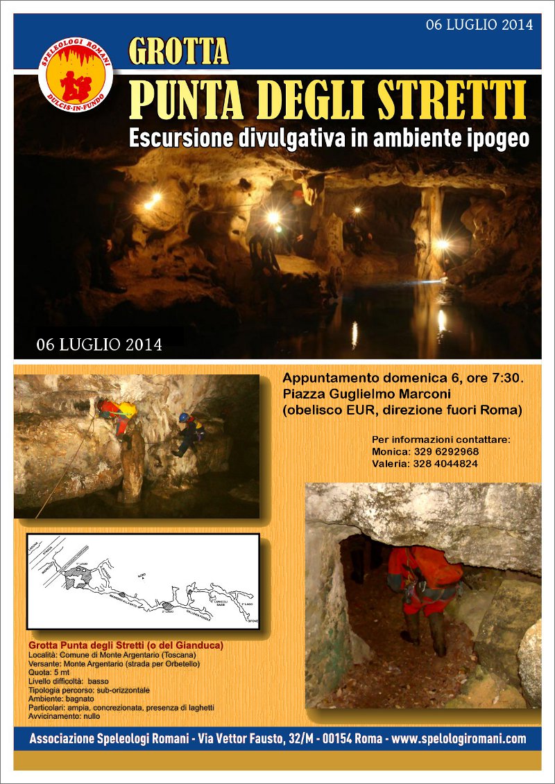 Volantino Grotta Punta degli Stretti (06-07-2014)